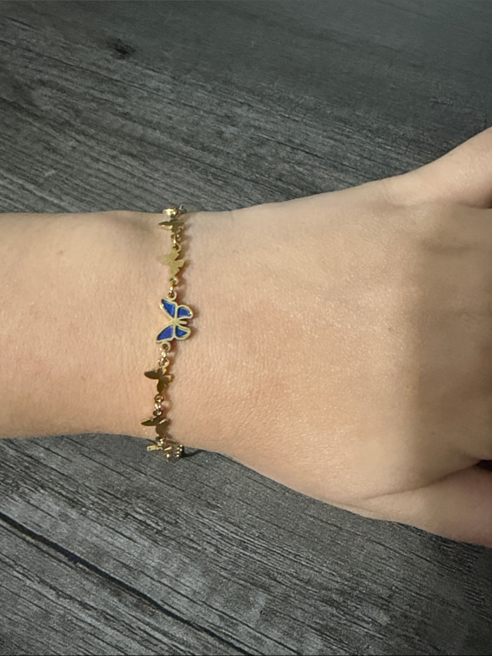 Blue Butterfly Bracelet